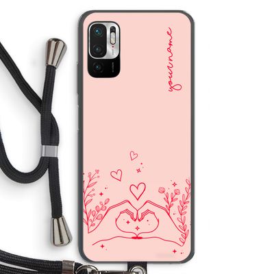 Love is in the air: Xiaomi Redmi Note 10 5G Transparant Hoesje met koord