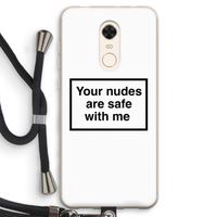 Safe with me: Xiaomi Redmi 5 Transparant Hoesje met koord