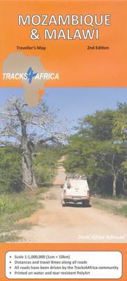 Wegenkaart - landkaart Mozambique & Malawi | Tracks4Africa