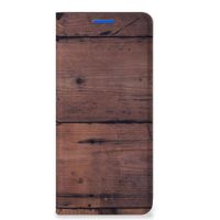 OPPO Reno6 5G Book Wallet Case Old Wood