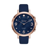 Horlogeband Smartwatch Kate Spade New York KST23210 Leder Blauw 16mm - thumbnail