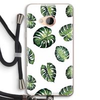 Tropische bladeren: HTC U Play Transparant Hoesje met koord