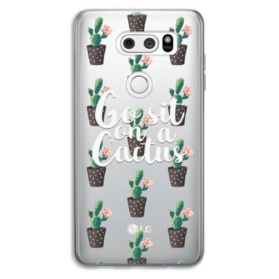 Cactus quote: LG V30 Transparant Hoesje