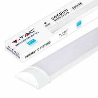 V-TAC VT-8-20-N Witte LED TL-beslag - Prismatisch - Samsung - IP20 - 20W - 2050 Lumen - 3000K -