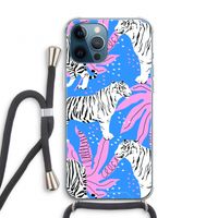 Tijger: iPhone 12 Pro Transparant Hoesje met koord