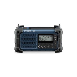 Sangean MMR-99 Outdoorradio DAB+, DAB, VHF (FM) Noodradio, Bluetooth Zonnepaneel, Spatwaterbestendig, Stofdicht, Zaklamp Blauw