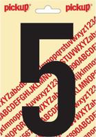 Plakcijfer Nobel Sticker cijfer 5 zwart Pickup - Pickup