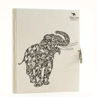 Schetsboek Large met Zwarte Bladzijden Olifant