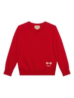 Gucci Kids pull à détail de mors - Rouge - thumbnail