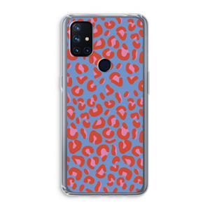 Leopard blue: OnePlus Nord N10 5G Transparant Hoesje