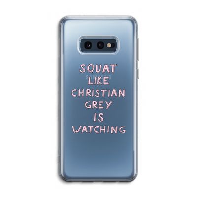 Christian Grey: Samsung Galaxy S10e Transparant Hoesje