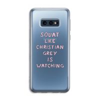 Christian Grey: Samsung Galaxy S10e Transparant Hoesje