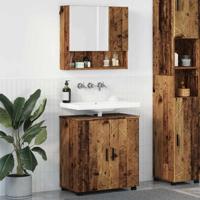 Badkamermeubelset 2 pcs Oud hout 61 x 35 x 64 cm Bewerkt hout Badkamermeubelset 2 pcs Oud hout 61 x 35 x 64 cm Bewerkt hout