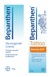 Bepanthen Tattoo Nazorgpakket met Nazorgzalf en Verzorgende Creme