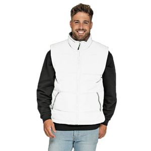 Witte bodywarmer voor heren