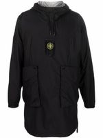 Stone Island imperméable à patch logo - Noir