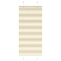 VidaXL Plissé rolgordijn 65x100 cm stofbreedte 64,4 cm polyester crème