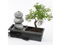 Bonsai Boompje Met Waterval Ornament - Zenn Stenen - thumbnail