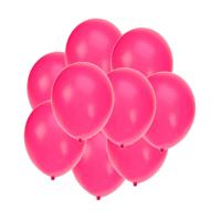 Bellatio Decorations ballonnen - 25x stuks - fuchsia roze - 27 cm - verjaardag - feestartikelen