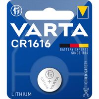 Varta Lithium-Knoopcelbatterij CR1616 | 3 V DC | 55 mAh | Zilver | 2 stuks - VARTA-CR1616 VARTA-CR1616