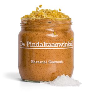 Karamel zeezout Pindakaas