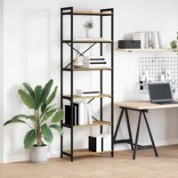 Boekenkast artisanaal eikenkleurig 60 x 30 x 188 cm