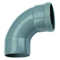 Wavin PVC Bocht 88 Graden Manchet-Mof x Spie 110mm - Optimalisatie Waterstroom