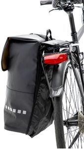 Newlooxs Odense backpack - stevige rugzak voor fiets - zwart/groen