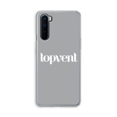 Topvent Grijs Wit: OnePlus Nord Transparant Hoesje