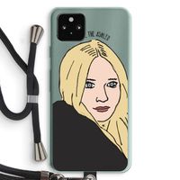 Ashley: Pixel 5a 5G Transparant Hoesje met koord