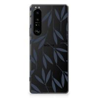 Sony Xperia 1 III | TPU Case | Leaves Blue