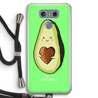 Avocuddle: LG G6 Transparant Hoesje met koord