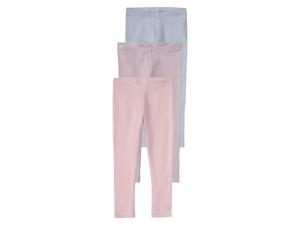 lupilu 3 kinderleggings (98/104, Roze/paars/lichtblauw)