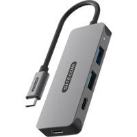 Sitecom CN-5010 interface hub USB 3.2 Gen 1 (3.1 Gen 1) Type-C 5000 Mbit/s Zwart, Grijs - thumbnail