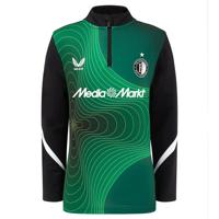 Castore Feyenoord Pre-Match Trainingstrui 2024-2025 Kids Groen Zwart Wit