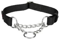 Trixie Halsband hond premium halfslip halsband zwart - thumbnail