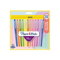 Fineliner Paper Mate Flair Pastel blister ÃƒÆ' 12 kleuren