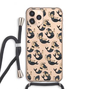 Zeemeermin: iPhone 11 Pro Max Transparant Hoesje met koord