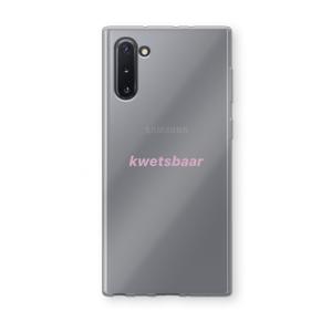 kwetsbaar: Samsung Galaxy Note 10 Transparant Hoesje