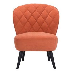 Fauteuil Vita - stof - oranje - Leen Bakker