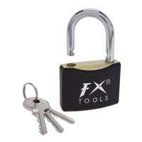 FX Tools Hangslot / bagageslot - metaal - zwart - 3 x 1 x 5 cm