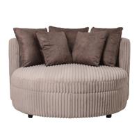 Loveseat Fayen Taupe - 5 Kussens