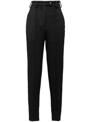 Prada pantalon à taille haute - Noir