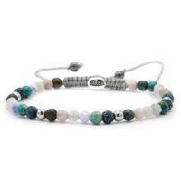 Karma Armband Spiral Beach and Blues Blue Crystal