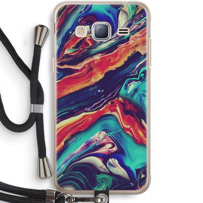 Chameleon Sun: Samsung Galaxy J3 (2016) Transparant Hoesje met koord