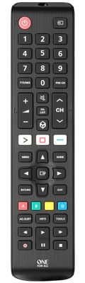 OneForAllURC4910 voor Samsung Afstandsbediening Zwart