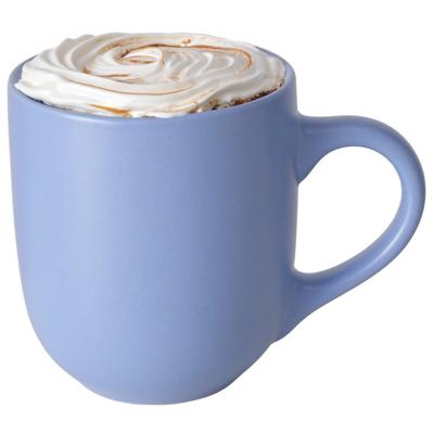 Koffiemokken Paris - 1x stuks - Keramiek - korenblauw - 300 ml - 8 x 10 cm