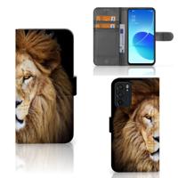 OPPO Reno6 5G | Telefoonhoesje | Met pasjeshouder | Leeuw