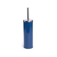 MSV 141525 – Escobillero de WC de acero inoxidable, Azul Oscuro, 30 x 20 x 15 cm Toiletborstel & -houder