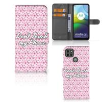 Motorola Moto G9 Power Portemonnee Hoesje Flowers Pink DTMP